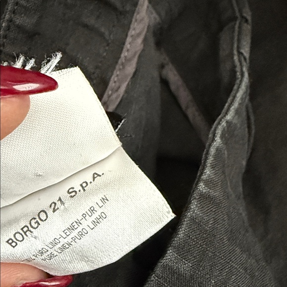 Georgio Armani Black 100% Linen Pants - Picture 10 of 10